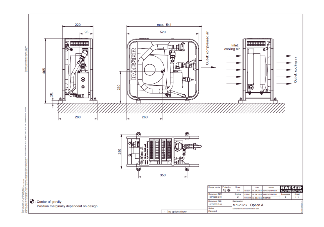 B-KAESER-M17-COOLDRY Kaeser Kompressorer 221713.00010 Etterkj&#248;ler/vannutskiller for M17 